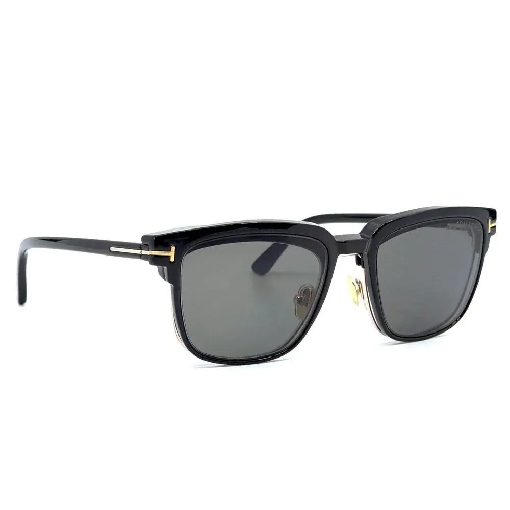 New, TOM FORD Clip-On Sunglasses/Eyeglasses TF5683-B 001 Authentic